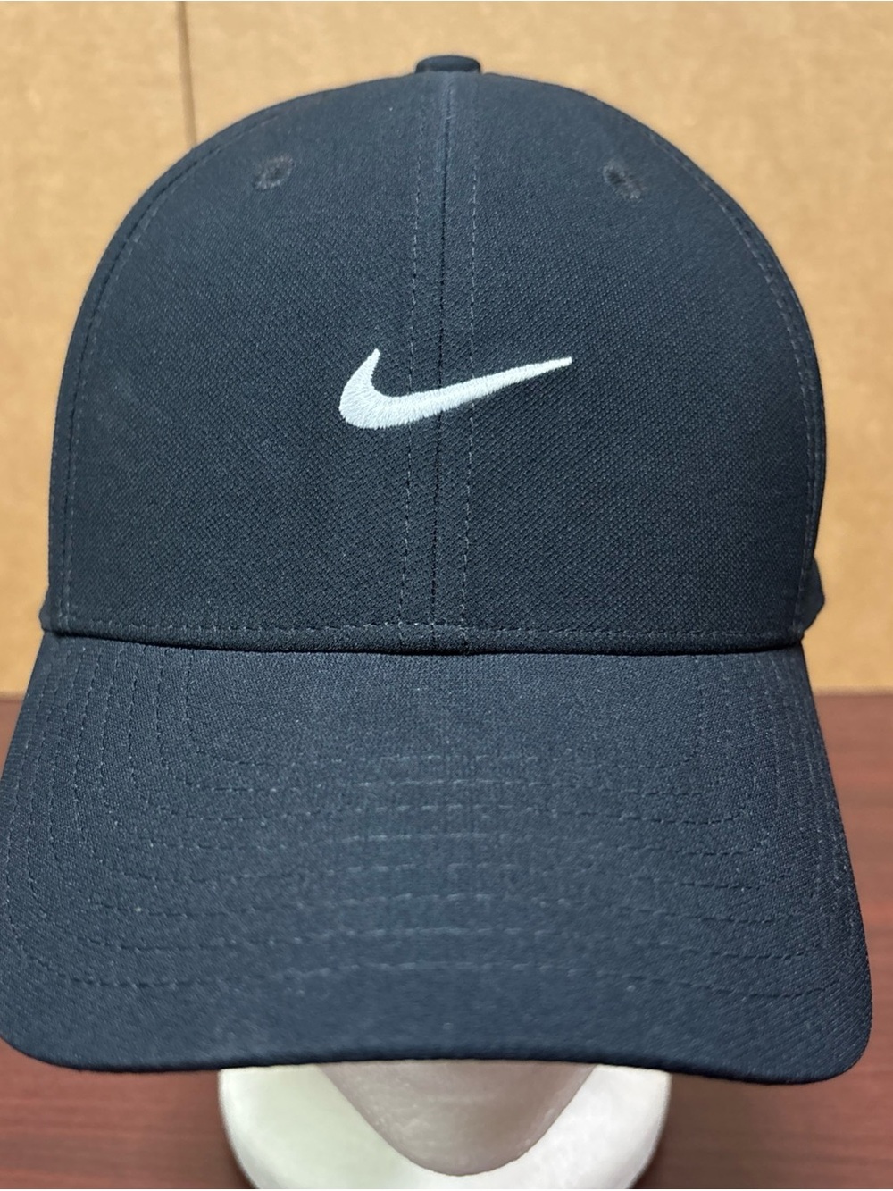 Nike Dri-FIT Club Cap Black White Swoosh Adjustable Athletic Hat Unisex SnapBack